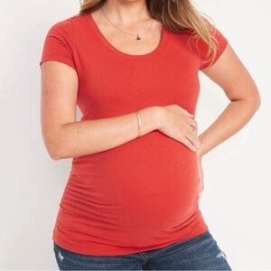 Brand nee Women's brick orange and pink Old Navy Maternity Tops both size xl